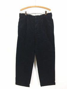 古着 Polo Ralph Lauren 「HAMMOND PANTS」 細畝 コーデュロイ タック パンツ テーパード 紺 W35 L30 古着