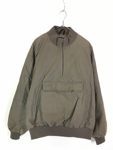 古着 70-80s Eddie Bauer 貴重!! ハーフジップ プルオーバー モックネック グース ダウン アノラック ジャケット XL