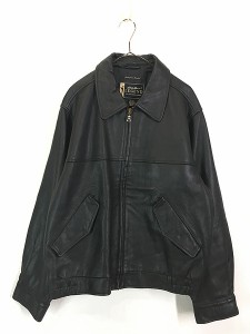 古着 00s Eddie Bauer Legend 「Journeyman Bomber」 牛革 レザー スポーツ ボンバー ジャケット S