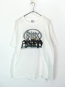 古着 00s Styx 「World Tour 2000」 プログレ ハード ロック バンド Tシャツ L