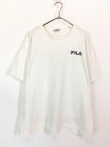 古着 90s USA製 FILA 両面 プリント Tシャツ L 古着