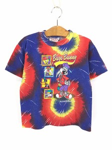 キッズ 古着 90s Canada製 LOONEY TUNES バックスバニー Bボーイ キャラクター Tシャツ 6歳位 古着