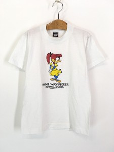 キッズ 古着 80s USA製 UNIVERSAL STUDIOS ウィニー ウッドペッカー キャラクター Tシャツ 6歳位 古着