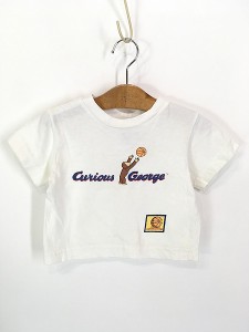 キッズ 古着 90s Curious George おさるのジョージ バスケ 絵本 キャラクター Tシャツ 18M 1歳位 古着