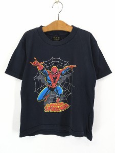 キッズ 古着 00s Canada製 SUPER MAN スーパーマン アメコミ ヒーロー Tシャツ S 12歳位 古着