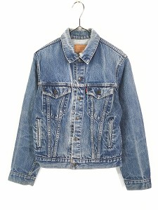 レディース 古着 80s Canada製 Levi's 70705 0216 ブルー デニム ジャケット Gジャン L位 古着