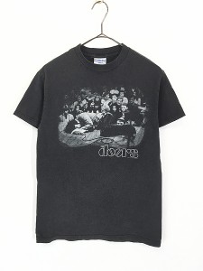 レディース 古着 00s The Doors 「People Are Strange」 リリック ライブ フォト ロック バンド Ｔシャツ S 古着