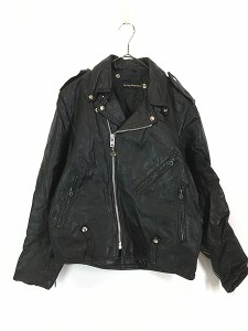 古着 80s Harley Davidson 本革 レザー ダブル ライダース ジャケット 46 古着