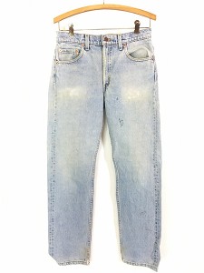 古着 90s USA製 Levi's 505-4891 ブルー デニム パンツ ジーンズ スリム W30 L29.5