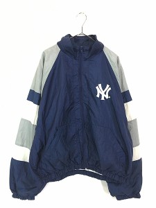 古着 90s MLB New York Yankees ヤンキース ナイロン ジャケット XL 古着