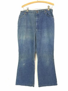 古着 70s USA製 Wrangler ライトオンス デニム フレア ベルボトム パンツ ジーンズ W31 L30