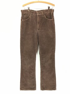 古着 80s USA製 Levi's 517-1778 ブラウン コーデュロイ パンツ コーズ ブーツカット W33 L32