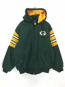 古着 NFL Green Bay Packers パッカーズ 2way パデット ナイロン ジャケット M 古着