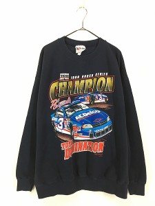 古着 90s USA製 CHASE 「Dale Earnhard」 ドライバー レーシング グラフィック スウェット トレーナー XL 古着