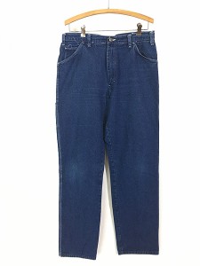 古着 90s Dickies デニム ワーク ペインター パンツ ストレート W34 L32