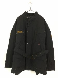 古着 英国製 Belstaff 「ROAD MASTER」 オイルド ワックスド ロードマスター ジャケット 3XL