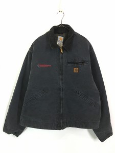 古着 Carhartt 裏地 チェック ブランケット レアカラー PTL ペトロール ダック デトロイト ジャケット XL 古着