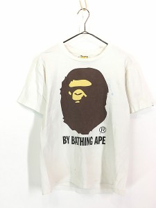 古着 90s A BATHING APE 初期 エイプ 大猿 100% コットン Tシャツ S
