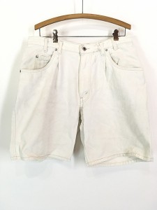 古着 90s USA製 Levi's Silver Tab 「Loose」 ホワイト デニム ショーツ ショート パンツ W35