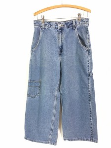 古着 90s Levi's 「L2」 ブルー デニム ペインター カーゴ パンツ ジーンズ ワイド W31 L25