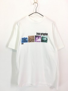 古着 90s USA製 Bruce Springsteen フォト ロック バンド Ｔシャツ L