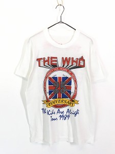 古着 80s The Who 「The Kids Are Alright Tour」 25周年 ツアー ロック バンド Tシャツ XL位