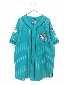 古着 90s STARTER MLB Seattle Mariners マリナーズ ベースボール シャツ L 古着