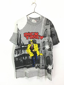 古着 90s Dick TRACY ディック・トレーシー オールド ムービー コミック Tシャツ L 古着