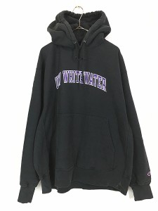 古着 00s Champion Reverse Weave 「WHITEWATER」 カレッジ リバース スウェット パーカー XL 古着