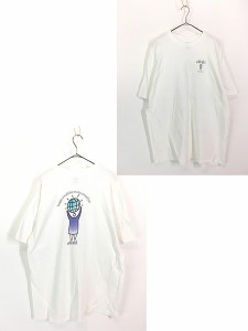 古着 90s USA製 Apple 貴重!! 「e World Beta Tester」 PC コンピューター ソフトウエア ポップアート Tシャツ XL