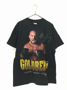 古着 90s WCW Bill Goldberg 「Unstoppable」 フォト プロレス 格闘技 Tシャツ M