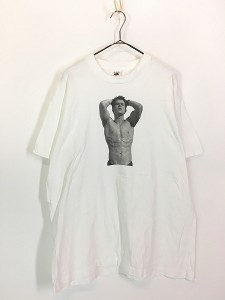 古着 90s Mark Wahlberg マッスル ヌード フォト アート Tシャツ XL