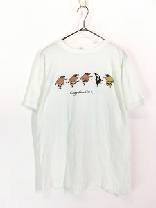 古着 80s USA製 アライグマ スカンク アニマル Tシャツ L 古着