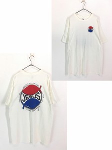 古着 90s Kerusso 「Jesus」 John 4:14 Isaiah 55:2 聖書 アート Tシャツ XL