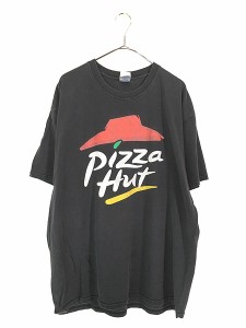 古着 00s Pizza Hut ピザ 企業 ロゴ Tシャツ XL 古着