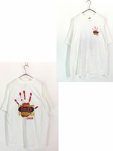 古着 90s Coca-Cola コーラ 企業 「Red Handed」 手形 Tシャツ XL 古着