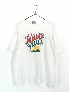 古着 90s USA製 MELLO YELLO メローイエロー 企業 Tシャツ XL 古着