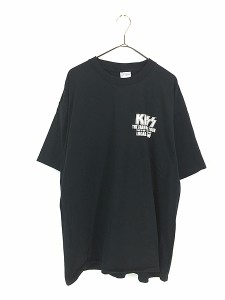 古着 90-00s KISS 「The Farewell Tour 73-00」 ツアー メタル ロック バンド クルー Tシャツ XL