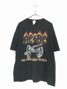 古着 00s AC/DC 「For Those About to Rock」 ヘヴィ メタル ロック バンド Tシャツ XL