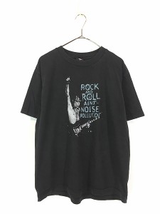 古着 00s AC/DC 「Rock and Roll Ain't Noise Pollution」 ヘヴィ メタル ロック バンド Tシャツ XL位