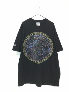 古着 90s Thomas J.Filsinger 「Map of the Universe」 宇宙 天体地図 星座 アート サイエンス Tシャツ XL