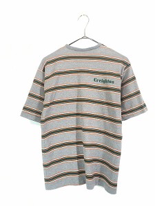 古着 60s Velva Sheen 「Creighton」 オールド マルチ ボーダー Tシャツ M