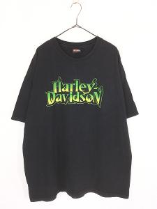 古着 00s USA製 HARLEY DAVIDSON ファイヤー バー&シールド