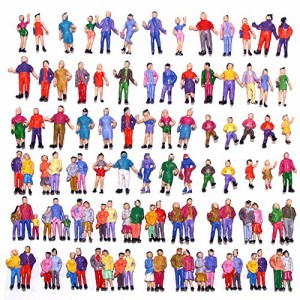 情景コレクション 人間 人形 人物 人間フィギュア塗装人 1:87~100 100本入り 箱庭 装飾 鉄道模型 建物模型 ジオラマ 教育 DIY