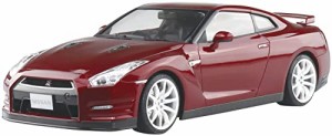 青島文化教材社 1/24 プリペイントモデルシリーズ ニッサン R35 GT-R 2014 ゴールドフレークレッドパール 塗装済みプラモデル 02-C