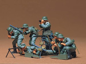 タミヤ 1/35 ミリタリーミニチュアシリーズ No.38 ドイツ陸軍 歩兵機関銃チームセット プラモデル 35038