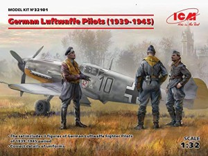 ICM 1/32 第二次世界大戦 ドイツ空軍 パイロットセット (1939-1945) プラモデル 32101