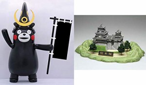 フジミ模型 くまモンのシリーズ No.8 くまモンのプラモ 兜バージョン 熊本城付き 色分け済み プラモデル くまモン8
