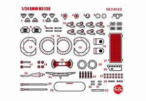 プラッツ/NuNu 1/24 レーシングシリーズ BMW M3 E30 Gr.A 1990 インターTEC クラスウィナー in 富士スピードウェイ用 ディテールアップパ