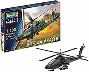 ドイツレベル 1/100 アメリカ陸軍 AH-64A アパッチ プラモデル 04985